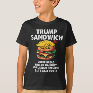 Camiseta Sándwich Trump Pan Blanco Lleno De Loney Político 