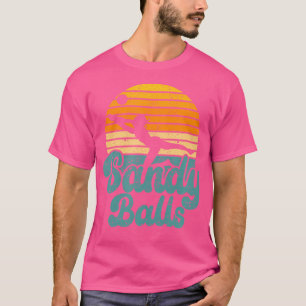 Camiseta Sandy Balls Funny Beach Voleyball Entrenador Fa