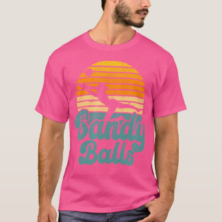 Camiseta Sandy Balls Funny Beach Voleyball Entrenador Fa