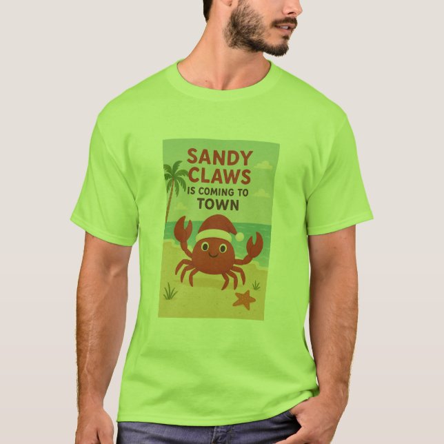 Camiseta Sandy claws coming to town (Anverso)