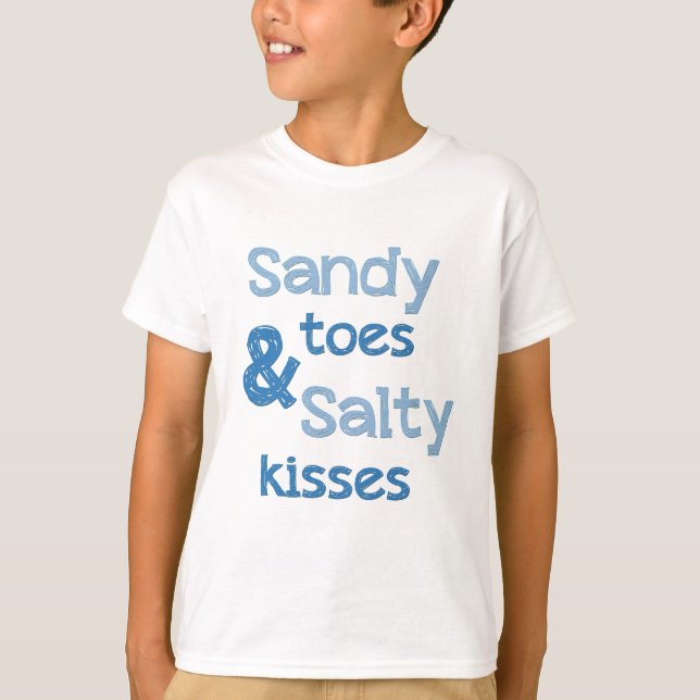 Camiseta Sandy toca con la punta del pie besos salados (Anverso)