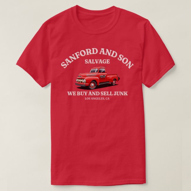 Camiseta Sanford y Son Salvage Compramos y vendemos basura (Diseño del anverso)