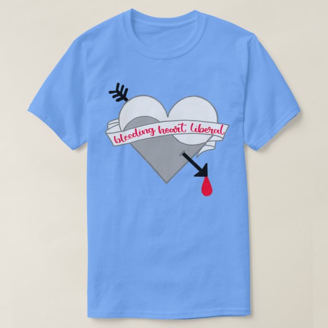 Camiseta Sangrado Corazón liberal (Diseño del anverso)
