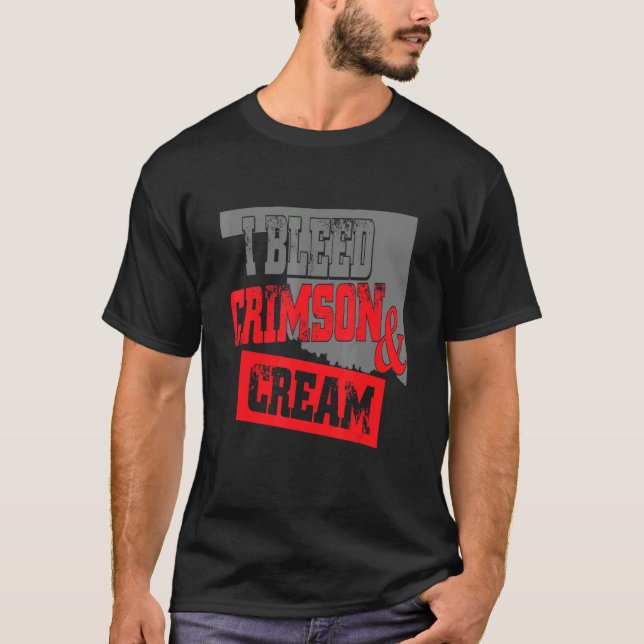 Camiseta Sangrado Crimson y Cream (Anverso)