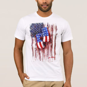 Camiseta Sangre, blanco, y azul (tradición americana del