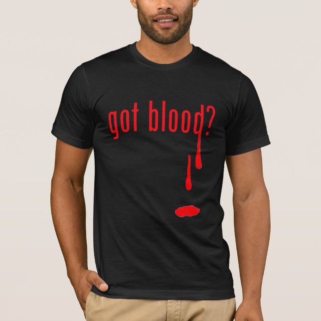 Camiseta ¿sangre conseguida? (Anverso)