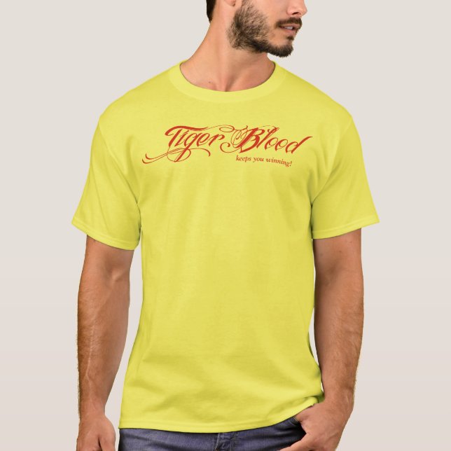 Camiseta Sangre del tigre (le guarda el ganar!) (Anverso)