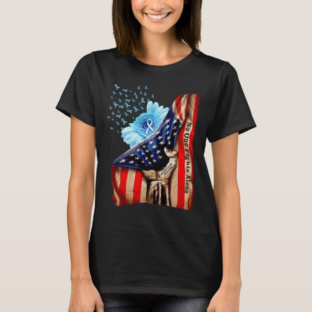 Camiseta Sangre Dentro De Mi Bandera Cáncer De Ovario Sensi (Anverso)