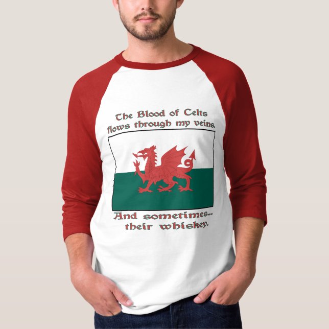 Camiseta Sangre galesa de células fluye venas a veces Whisk (Anverso)