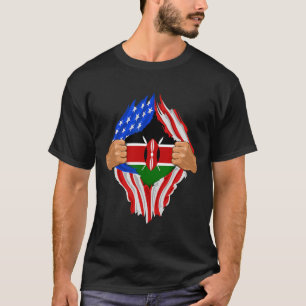 Camiseta Sangre keniana dentro de mí Regalo de la bandera d