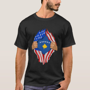 Camiseta Sangre kosovar dentro de mí Regalo de la bandera d