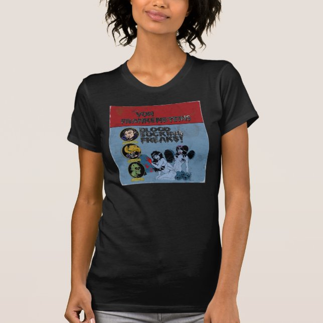 Camiseta ¡Sangre que chupa los monstruos - la versión de (Anverso)