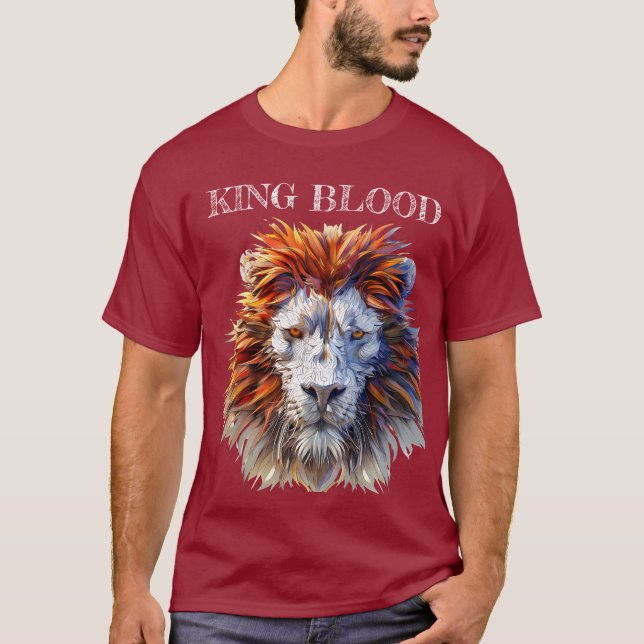 Camiseta Sangre real - Tee real de león (Anverso)