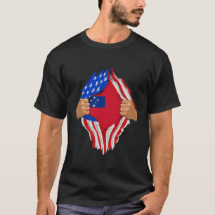 Camiseta Sangre samoana dentro de mí regalo de la bandera d