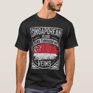 Camiseta Sangre singapurense corre por mis venas