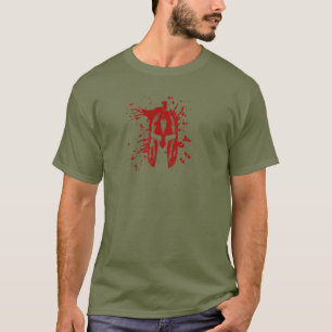 Camiseta Sangre Spartan Casco Estadounidense Espartan Molon