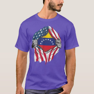 Camiseta Sangre venezolana dentro de mí Bandera de Venezuel