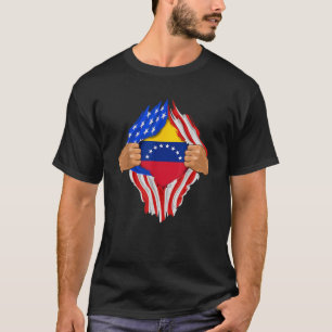 Camiseta Sangre venezolana dentro de mí regalo de bandera d
