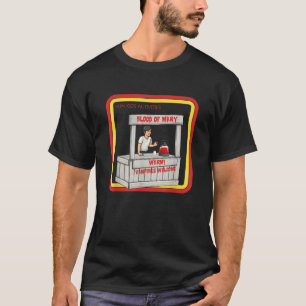 Camiseta Sangre Vintage De Mary Graciosa Bebida De Horror V