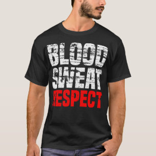 Camiseta Sangre vintage Sudor Respeto Gimnasio Deporte Moti