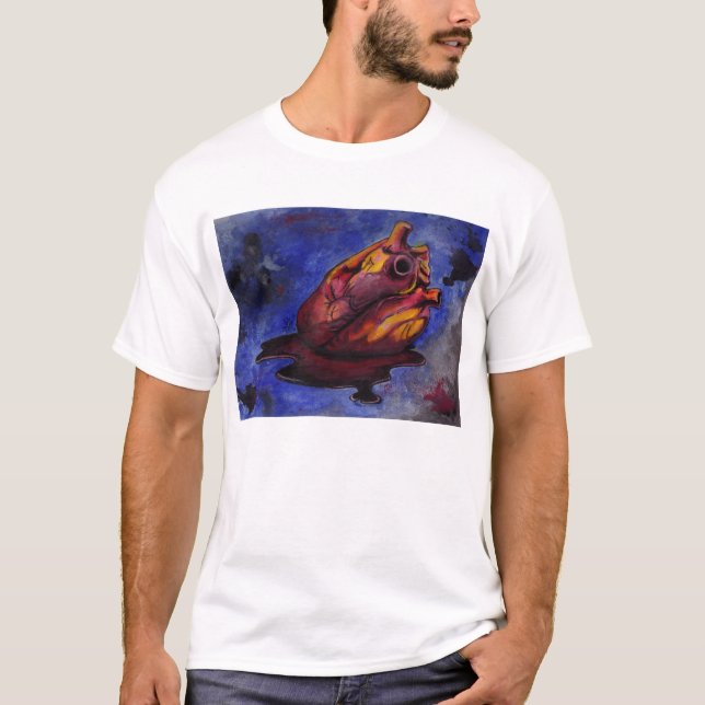 Camiseta sangrienta del corazón (Anverso)