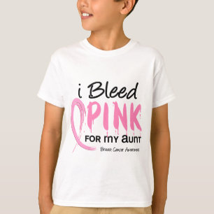 Camiseta Sangro el rosa para mi cáncer de la tía pecho