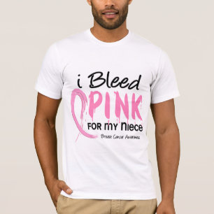 Camiseta Sangro el rosa para mi cáncer de pecho de la