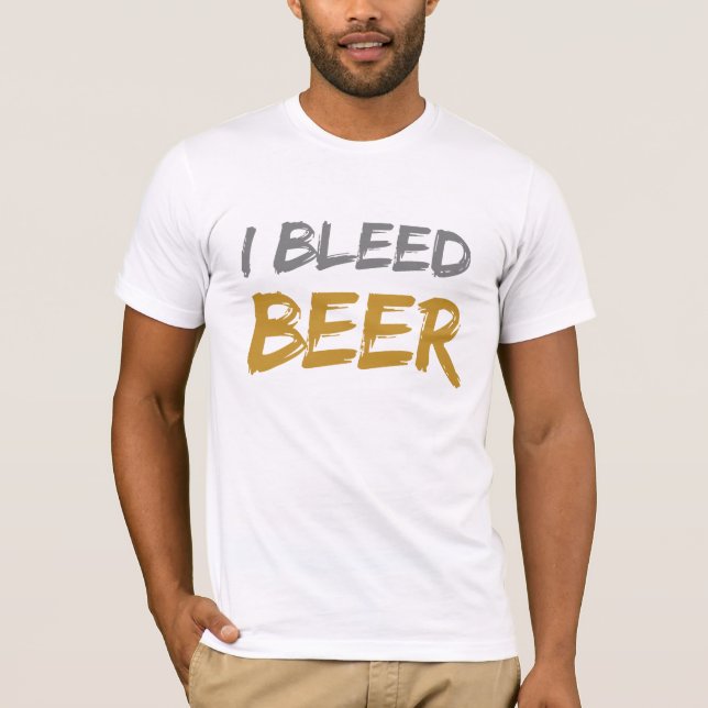 Camiseta Sangro la cerveza (Anverso)