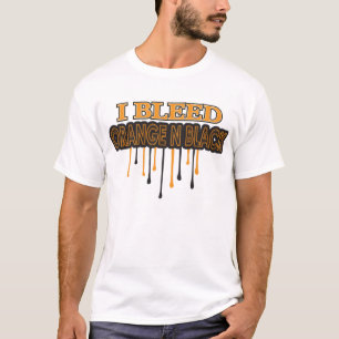 Camiseta Sangro negro del naranja N