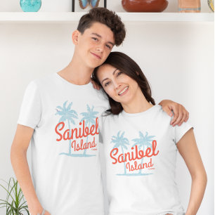 Camiseta Sanibel Island Florida Coral Ocean Souvenir