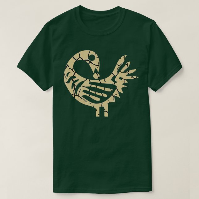 Camiseta Sankofa Pájaro Africano Sencillo Patrón Sencillo J (Diseño del anverso)