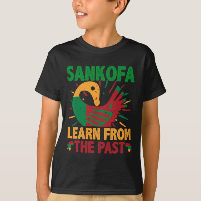 Camiseta Sankofa Symbol And Adinkra Ghana For Black History (Anverso)