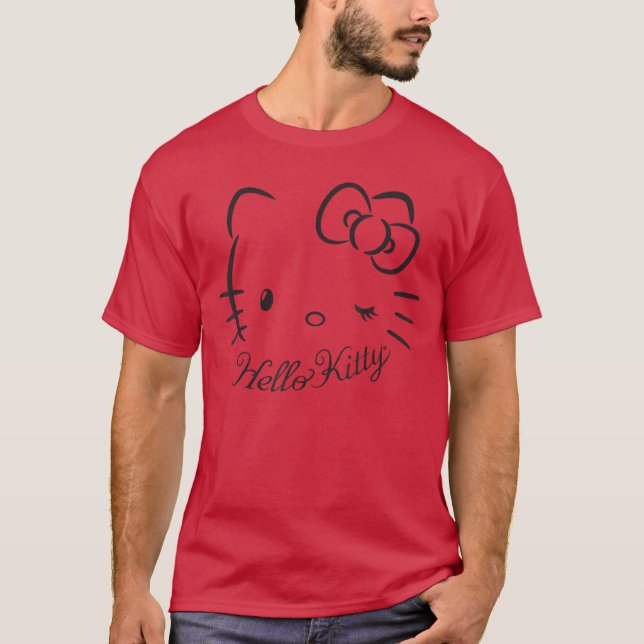 Camiseta SANRIO Hello Kitty Winkingee Womens Casual Classic (Anverso)