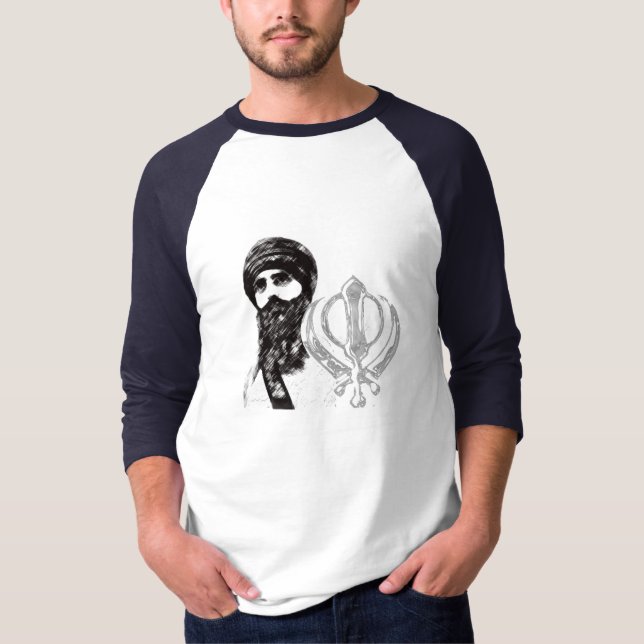 Camiseta Sant Jarnail Singh Ji Khalsa Bhindranwale (Anverso)