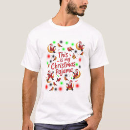 Camiseta sant lunar y pájaros sant Esta Es Mi Navidad 