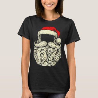 Camiseta Santa 67 Hidden In Beard Christmas 