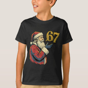 Camiseta Santa 67 Número Divertido Meme de Navidad Se