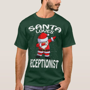 Camiseta Santa Ama A Los Navidades Recepcionistas