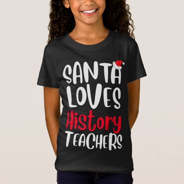 Camiseta Santa Ama a los profesores de historia a los Navid (Anverso)