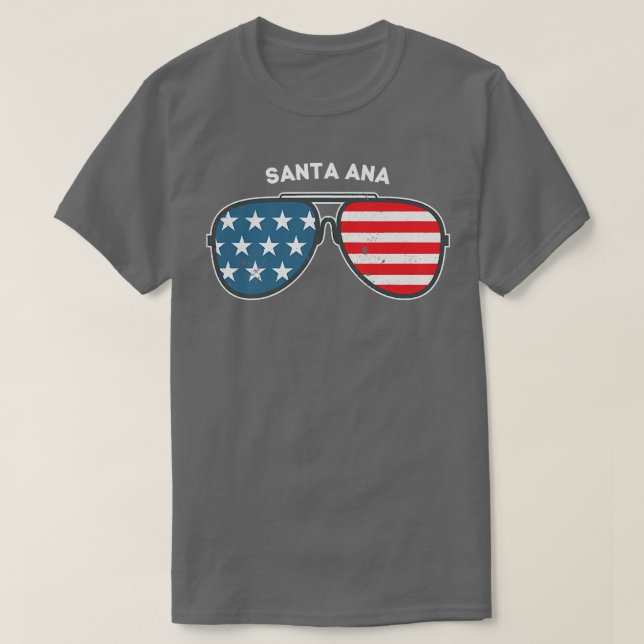 Camiseta Santa Ana California CA US Cities America 4th of J (Diseño del anverso)