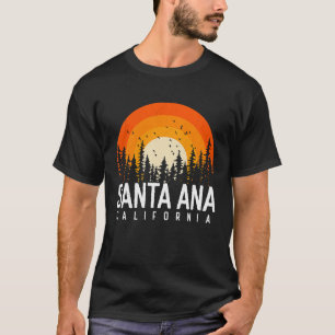 Camiseta Santa Ana California CA Vintage Retro de los años 