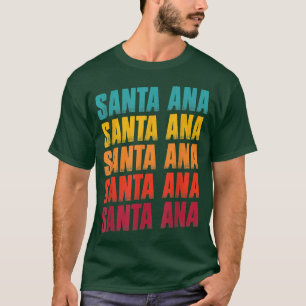 Camiseta Santa Ana California Souvenir Retro Vintage Santa