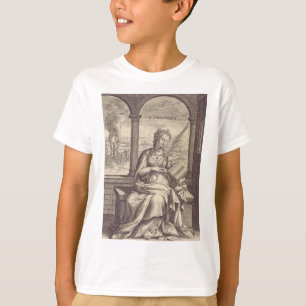 Camiseta Santa Anastasia la Libertadora Arte en Blanco y Ne