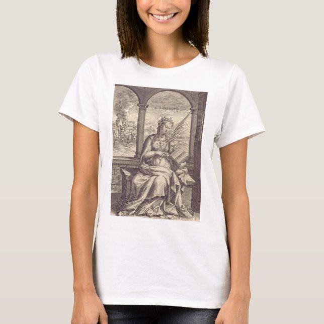 Camiseta Santa Anastasia, santa cristiana y mártir (Anverso)