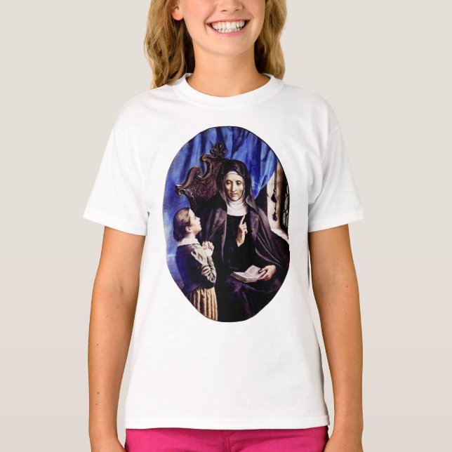 Camiseta Santa Ángela Merici Patrona de Educadores y  (Anverso)