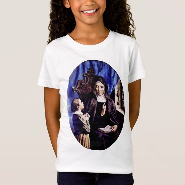Camiseta Santa Ángela Merici Patrona de Educadores y  (Anverso)
