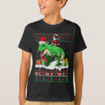 Camiseta Santa Appenzeller Sennenhund Riding T-rex Christma<br><div class="desc">Navidades de Santa Appenzeller Sennenhund Riding T-rex Sweater</div>