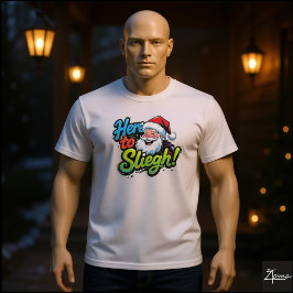 Camiseta Santa Aquí Para Arrasar Pop Art