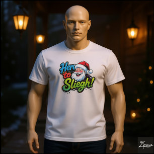 Camiseta Santa Aquí Para Arrasar Pop Art