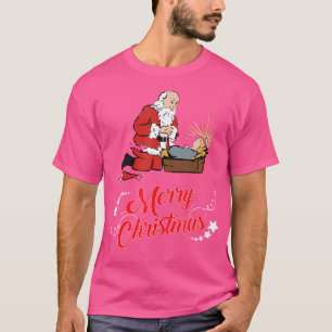 Camiseta Santa Arrojándose Y Rezando A Los Pies De Jesús